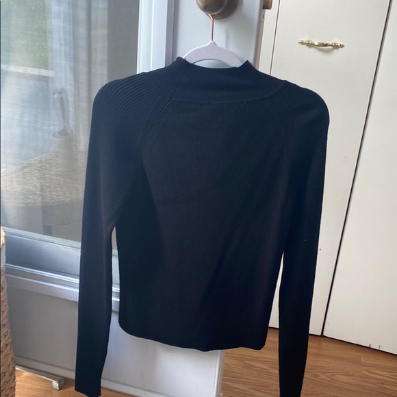 Zara Ribbed Sweater with Gold Buttons - Picture 5 of 10